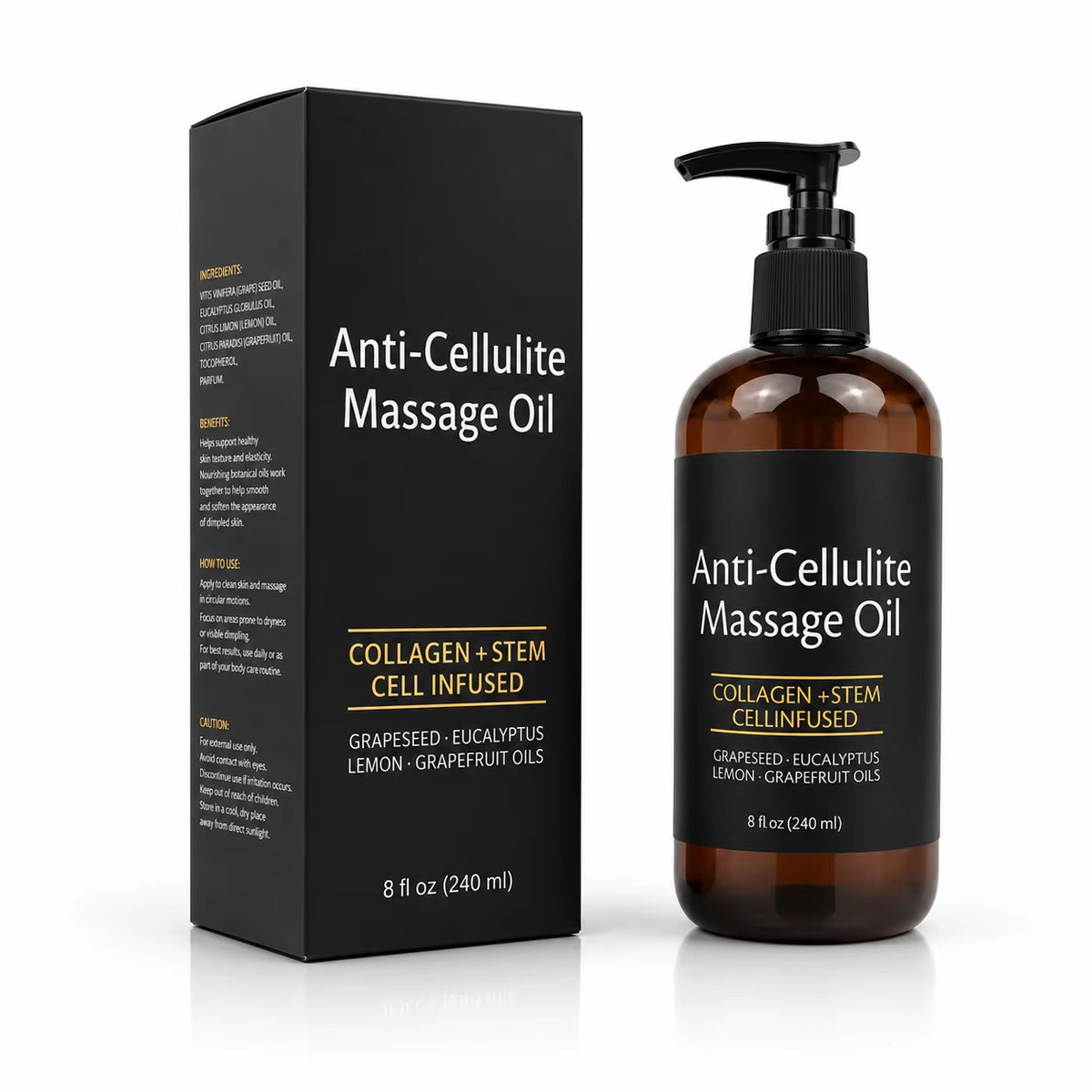 Wholesale Custom anti Cellulite Massage Oil Natural Organic Collagen Essential Oil Skin Care Smooth Firming Body Massage Oil